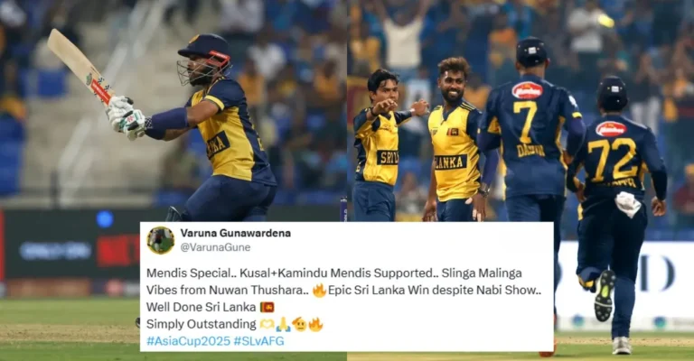Fans celebrate Nuwan Thushara and Kusal Mendis’ stunning performances as Sri Lanka end Afghanistan’s Asia Cup 2025 campaign