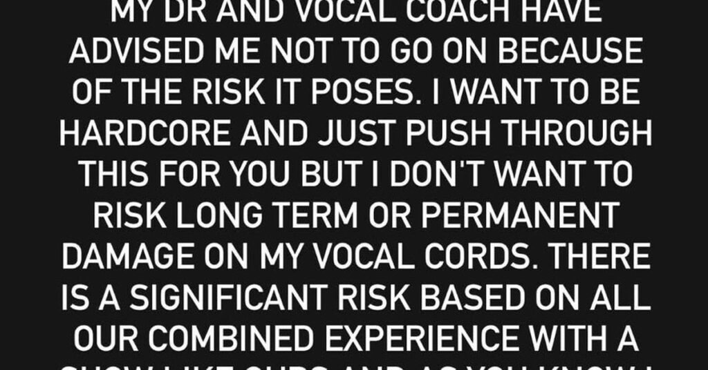 Lady Gaga cancels her Miami stop on the Mayhem Ball minutes before it is set to start Lady Gaga cancels her Miami stop on the Mayhem Ball minutes before it is set to start