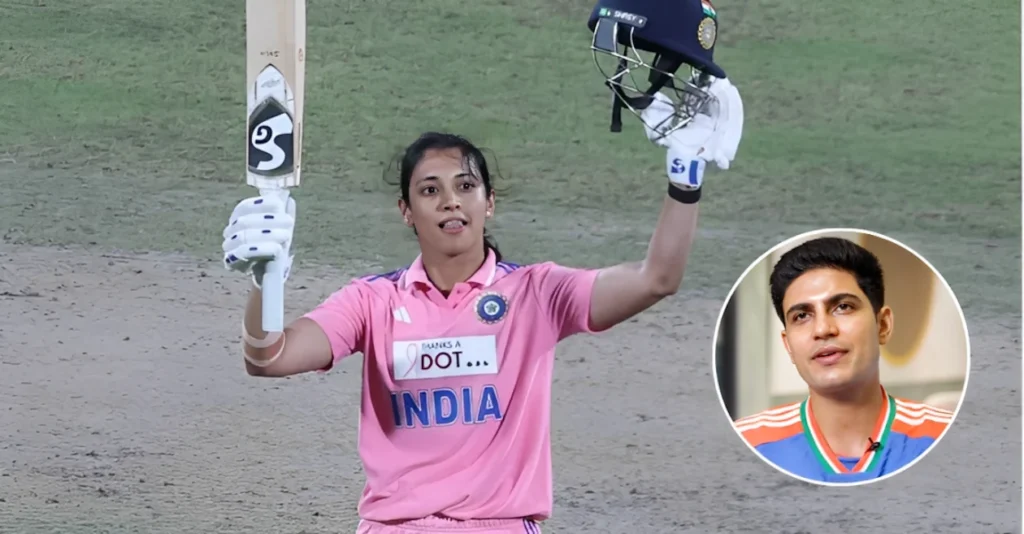 Smriti Mandhana’s batting reminds Shubman Gill of an Australian great Smriti Mandhana’s batting reminds Shubman Gill of an Australian great