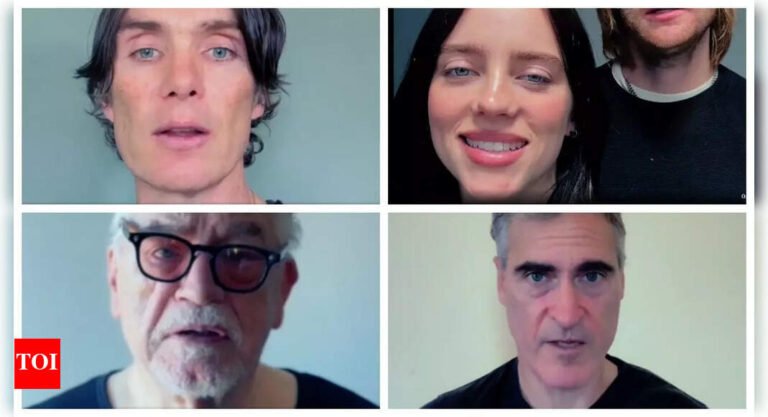 Together for Palestine: Cillian Murphy, Billie Eilish, Joaquin Phoenix and other Hollywood stars band together; demand ‘Stop the killing’ -WATCH | English Movie News