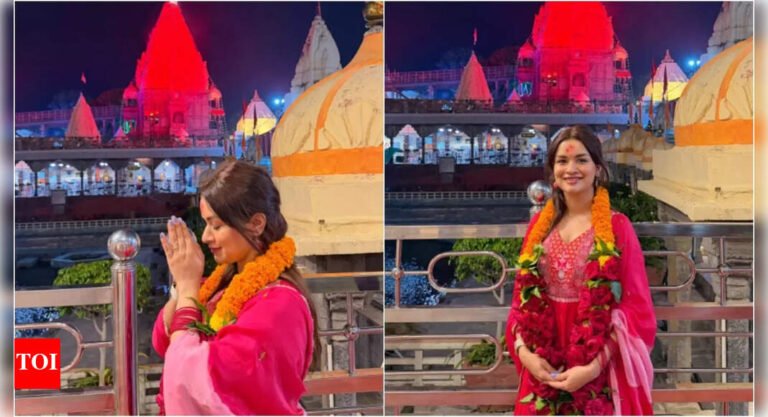 Avneet Kaur visits Mahakal temple to celebrate her 24th birthday; shares pictures on social media |