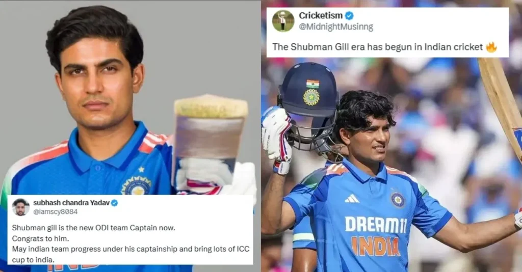 Fans go frenzy as Shubman Gill becomes India’s new ODI captain for the Australia tour