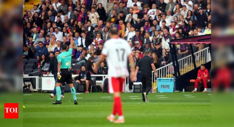 La Liga: Barcelona down Girona in stoppage time; Hansi Flick to miss El Clasico after sending off | Football News