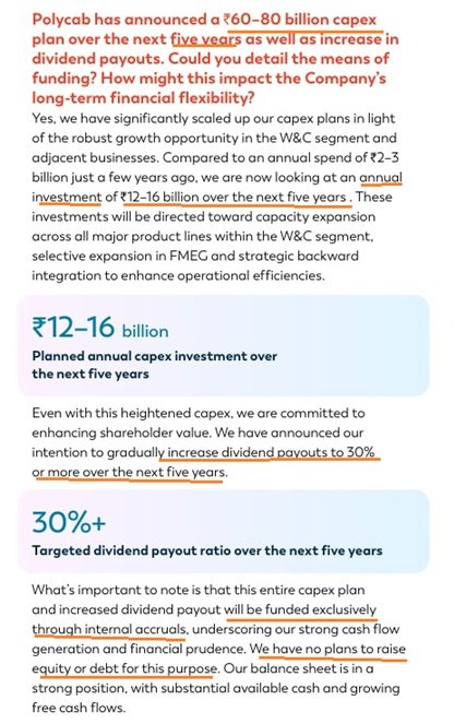 Polycab: Polycapex Polycab: Polycapex