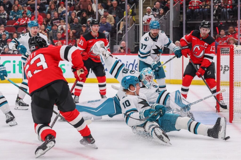 Sharks First Up in West Coast Swing for the NHL Leading New Jersey Devils