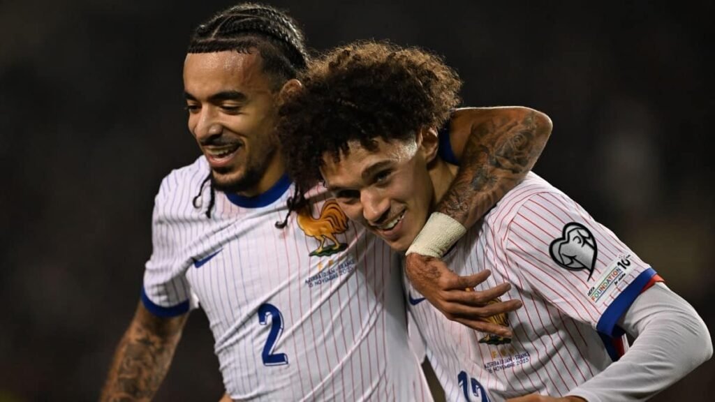 Akliouche ‘proud’ after netting first France goal