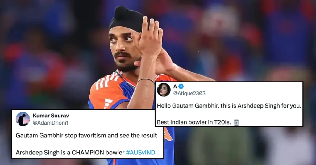 “Gautam Gambhir stop favoritism and see the result”: Fans react as Arshdeep Singh propels India to victory in 3rd T20I against Australia