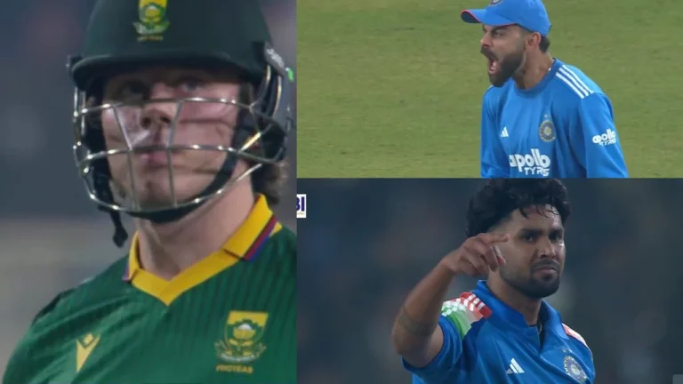 Harshit Rana gives Dewald Brevis an ugly send-off, Virat Kohli joins