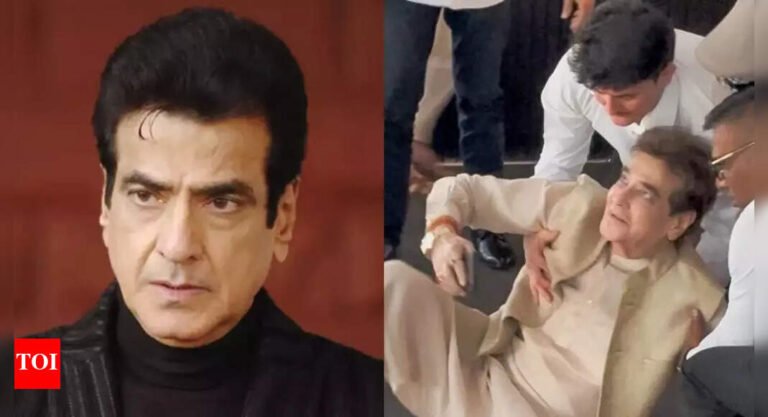 Jeetendra stumbles and falls at Zarine Khan’s prayer meet; video goes viral |