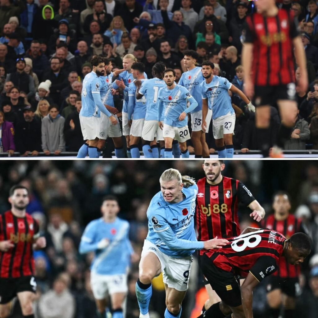 Man City Mantain Chase on Arsenal After Bournemouth Win | Football news at 1000Goals.com: Football Betting, Highlights, and More
