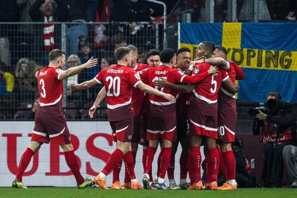 Switzerland and Spain essentially seal spots Switzerland and Spain essentially seal spots