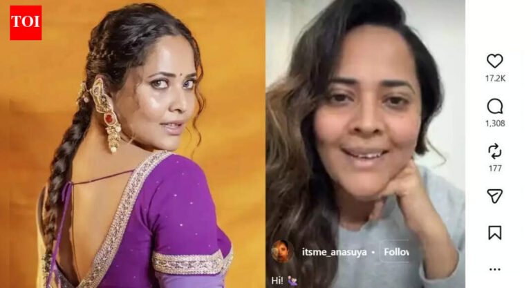 Anasuya Bharadwaj shuts down ‘aunty’ trolls after speaking against Sivaji: ‘I’m 40, he must be 54’ | Telugu Movie News