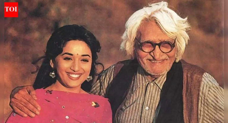 Madhuri Dixit recalls MF Hussain visiting her in Denver after she got married to Sriram Nene and became a mom; asked him to not paint: ‘Why are you punishing me?’ | Hindi Movie News Madhuri Dixit recalls MF Hussain visiting her in Denver after she got married to Sriram Nene and became a mom; asked him to not paint: ‘Why are you punishing me?’ | Hindi Movie News