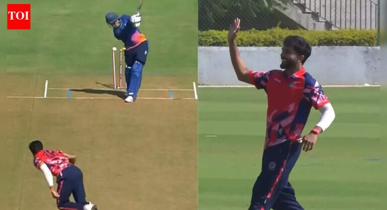 Nitish Kumar Reddy claims hat-trick in SMAT; dismisses RCB captain – Watch | Cricket News