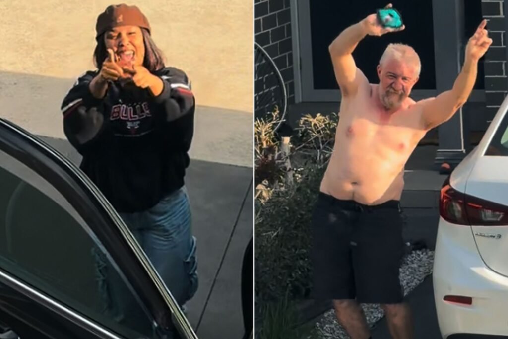 Woman’s Driveway Serenade Goes Viral After Neighbor Joins In (Exclusive) Woman’s Driveway Serenade Goes Viral After Neighbor Joins In (Exclusive)