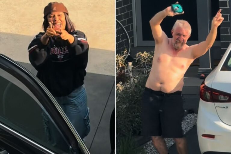 Woman’s Driveway Serenade Goes Viral After Neighbor Joins In (Exclusive) Woman’s Driveway Serenade Goes Viral After Neighbor Joins In (Exclusive)