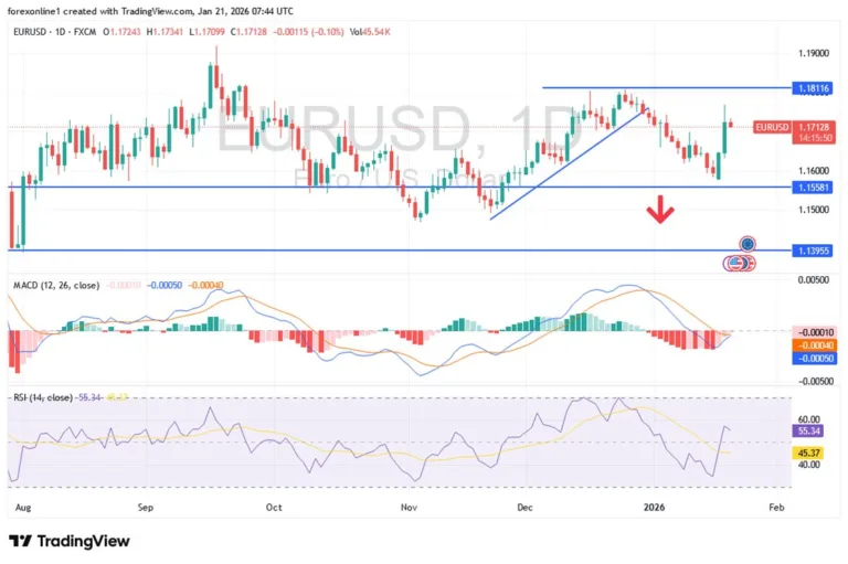 EUR/USD Analysis Today 21/01: Stable Below 1.1800 (Chart) EUR/USD Analysis Today 21/01: Stable Below 1.1800 (Chart)
