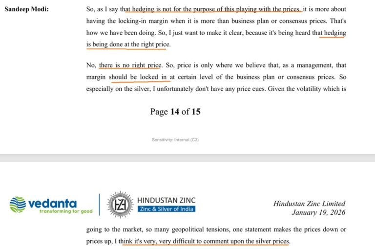 Hind Zinc: No Right Price