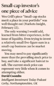 Advice from Small-cap Investor Advice from Small-cap Investor