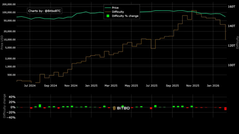 Bitcoin Mining Difficulty Plunges 11%, What It Means for Miners and BTC Price