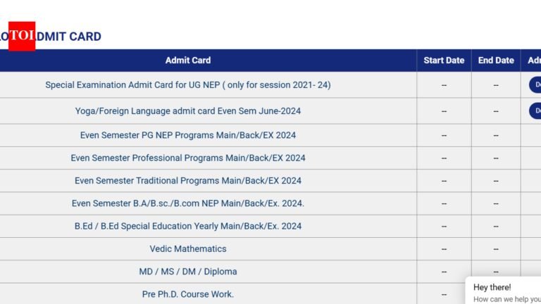 CCSU admit card 2026 released for Special Examinations at ccsuniversity.ac.in: Direct link to download hall tickets here CCSU admit card 2026 released for Special Examinations at ccsuniversity.ac.in: Direct link to download hall tickets here