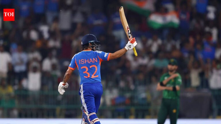 Ishan Kishan’s blazing fifty helps India rewrite T20 World Cup history vs Pakistan | Cricket News Ishan Kishan’s blazing fifty helps India rewrite T20 World Cup history vs Pakistan | Cricket News