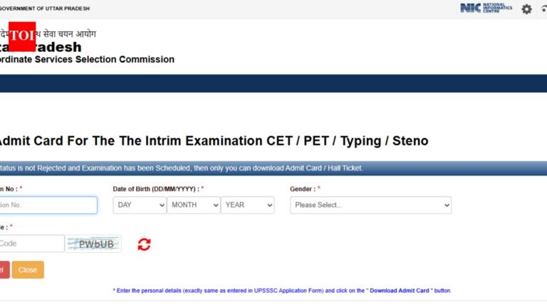 UPSSSC Enforcement Constable PET admit card 2026 released at upsssc.gov.in: Direct link to download hall ticket here UPSSSC Enforcement Constable PET admit card 2026 released at upsssc.gov.in: Direct link to download hall ticket here