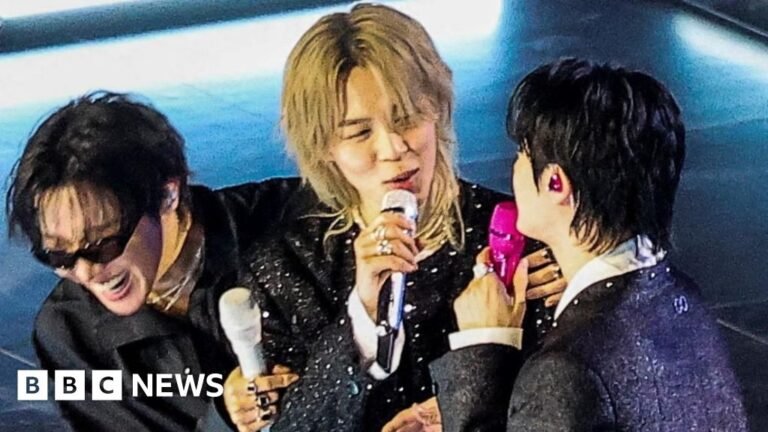 First photos as BTS make live return in front of huge crowd First photos as BTS make live return in front of huge crowd