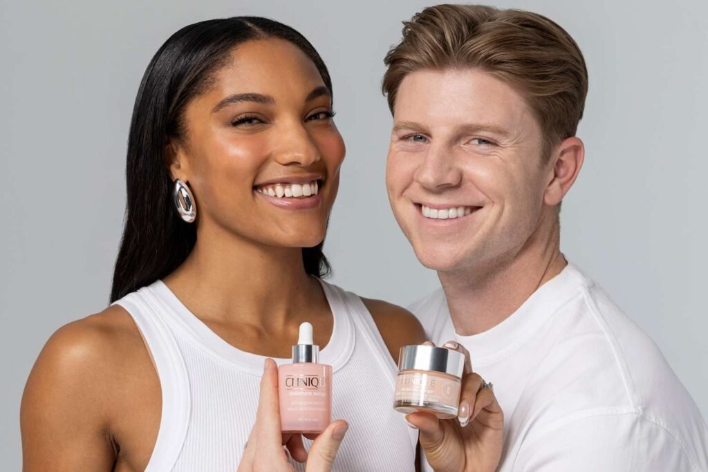 Inside Tara Davis-Woodhall and Hunter Woodhall's Winning Partnership—and New Clinique Campaign (Exclusive)