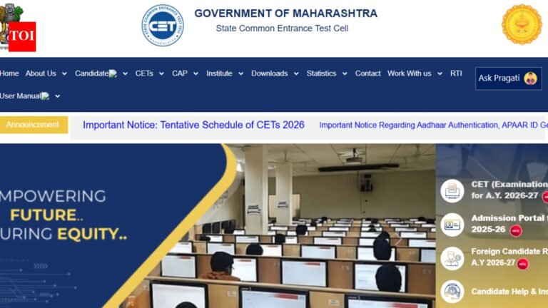 MHT CET 2026 application correction window opens today for PCM, PCB candidates: Check editable fields here