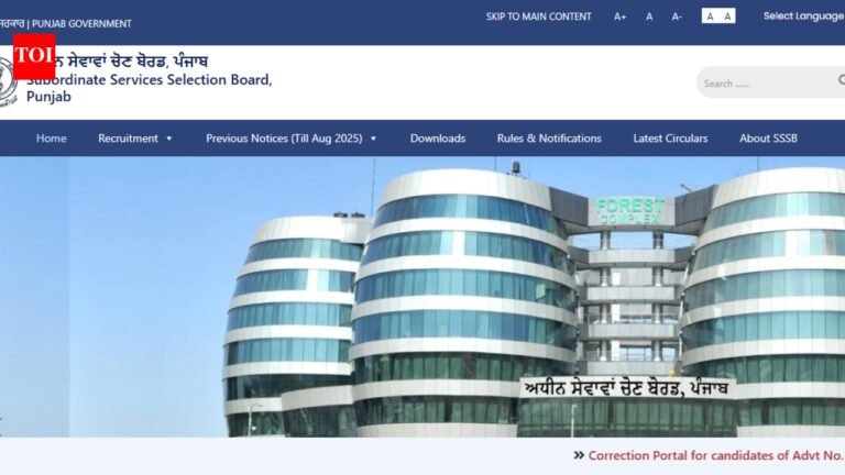 PSSSB Clerk recruitment 2026 registration ends today at sssb.punjab.gov.in: Direct link to apply here