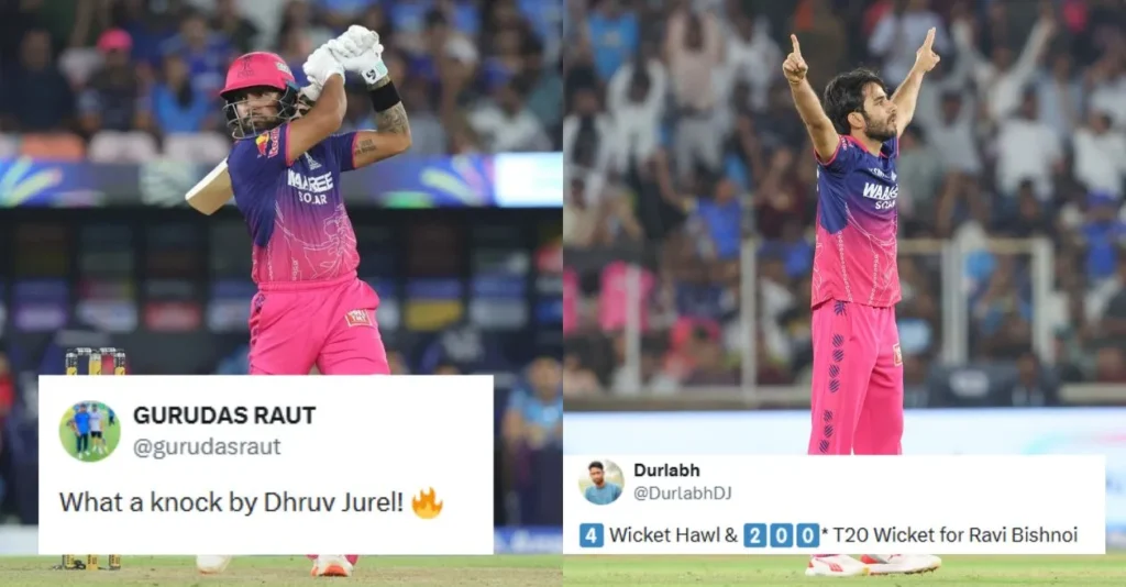 Fans go gaga as Dhruv Jurel’s explosive innings and Ravi Bishnoi’s 4-wicket haul humble Gujarat Titans in IPL 2026 thriller