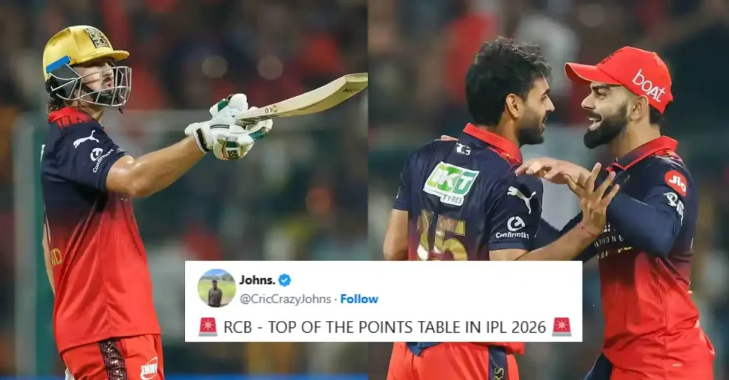 Fans react as Tim David’s masterclass propels RCB to emphatic win over CSK in IPL 2026 Fans react as Tim David’s masterclass propels RCB to emphatic win over CSK in IPL 2026