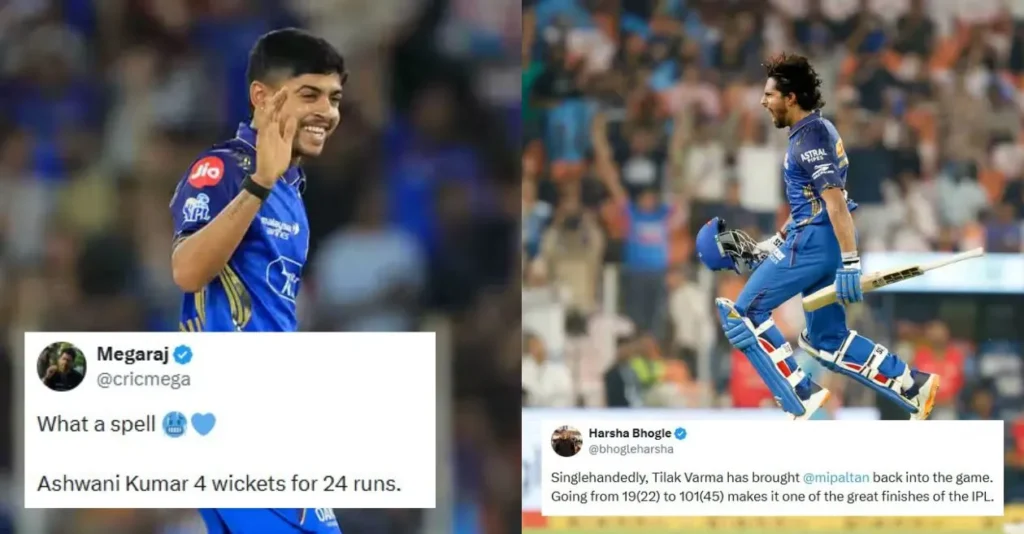 IPL 2026: Fans go crazy as Tilak Varma’s stunning century and Ashwani Kumar’s 4-fer guide MI to a dominant win over GT
