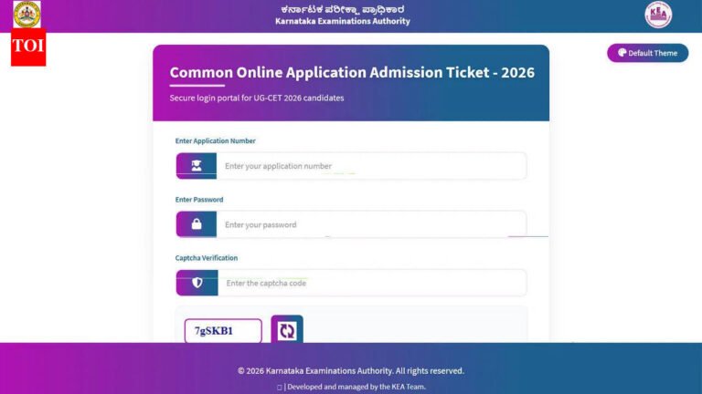 KCET hall ticket 2026 out at cetonline.karnataka.gov.in, check direct link here