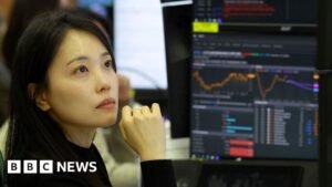 Oil falls below 0 and shares jump on hopes Iran war will end soon