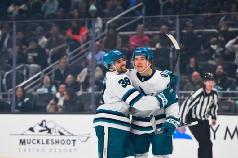San Jose Sharks – Celebrini, Ferraro, Mukhamadullin, and Warsofsky