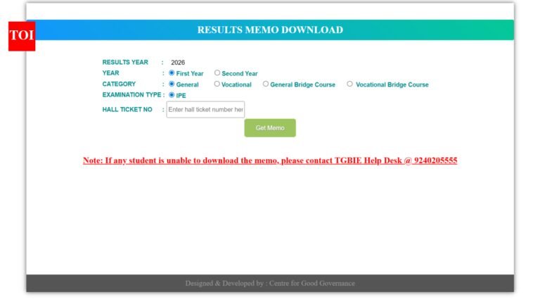 TS Inter results 2026 declared: Direct link to check TSBIE 1st, 2nd year marks memo here TS Inter results 2026 declared: Direct link to check TSBIE 1st, 2nd year marks memo here