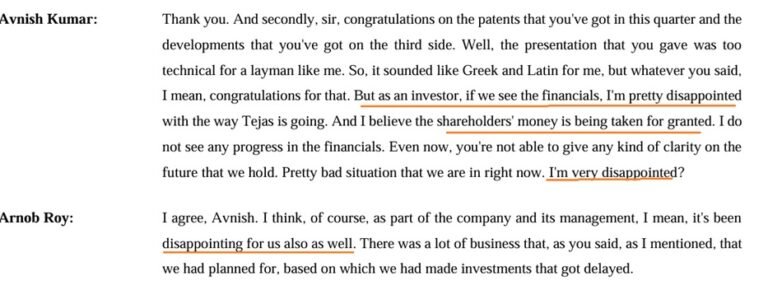 Tejas: Feeling is Mutual