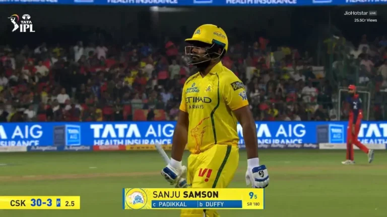 Virat Kohli saddened for Sanju Samson; RCB legend’s reaction to CSK star’s dismissal goes viral