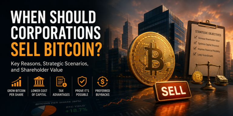 5 Reasons Corporations Should Sell Bitcoin 5 Reasons Corporations Should Sell Bitcoin