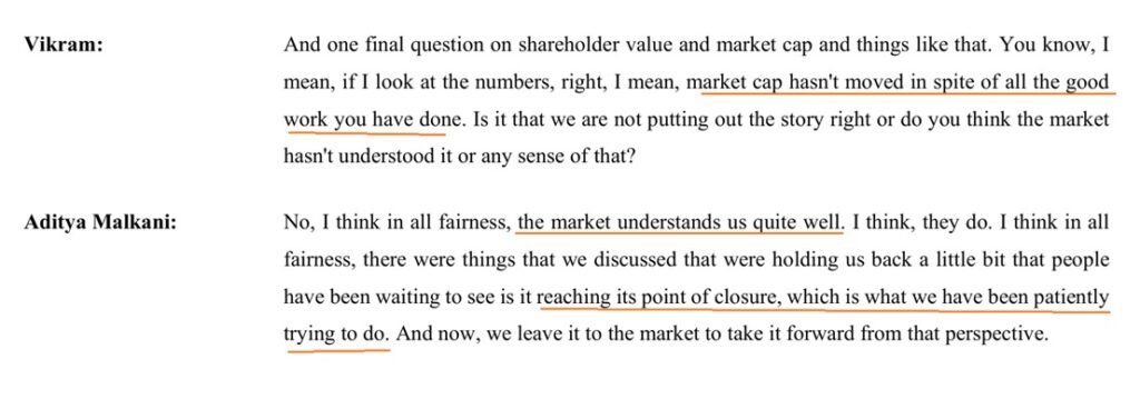 Ador: Market Understands