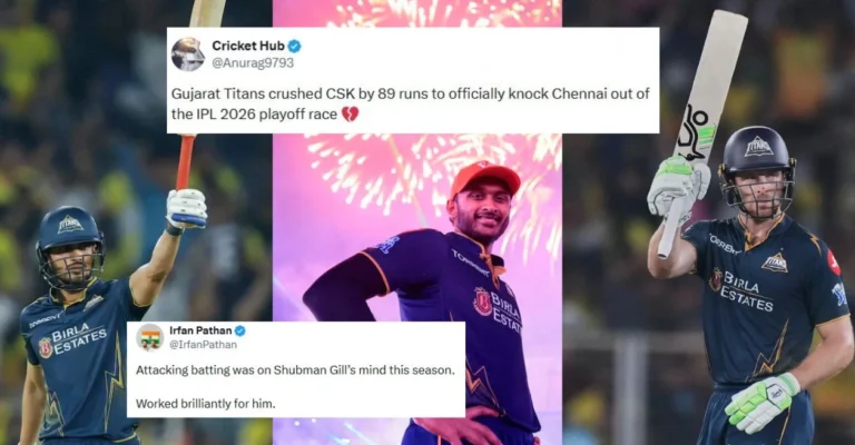 Fans erupt as GT trio Shubman Gill, Sai Sudharsan and Jos Buttler knock CSK out of IPL 2026