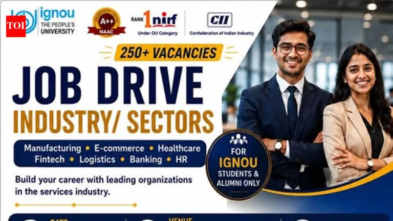 IGNOU Mumbai placement drive on May 16 to offer 250 vacancies across sectors
