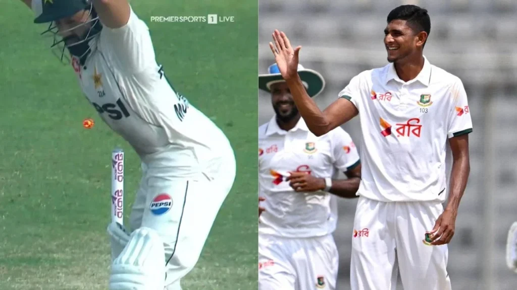 Mohammad Rizwan’s worst leave ever sees his stumps being destroyed by Nahid Rana in 1st Test Mohammad Rizwan’s worst leave ever sees his stumps being destroyed by Nahid Rana in 1st Test