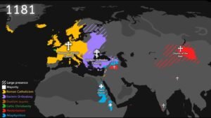 The Spread of Christianity Animated, from Antiquity Until Today, on an Animated Map