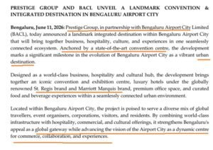 Bengaluru: Airport is the Destination Bengaluru: Airport is the Destination