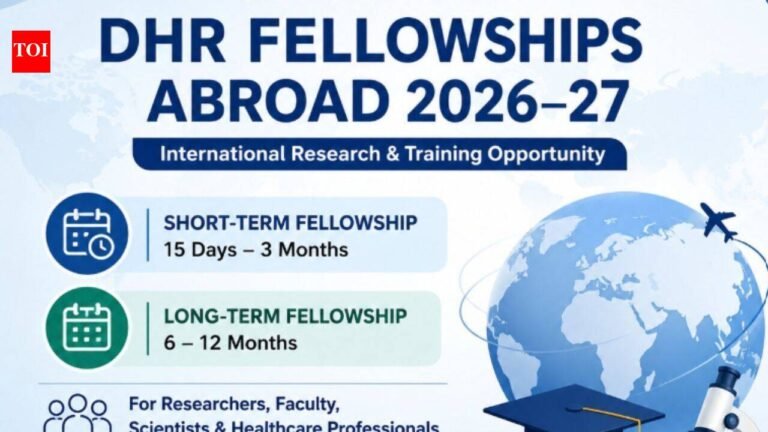 DHR invites applications for overseas fellowships: Check complete details here