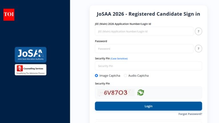 JoSAA counselling 2026 begins; choice filling opens for JEE Advanced qualified candidates: Check direct link here JoSAA counselling 2026 begins; choice filling opens for JEE Advanced qualified candidates: Check direct link here