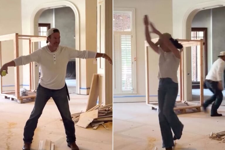 Joanna Gaines Shares Sweet Glimpse of How She and Husband Chip Goof Around While Working Together